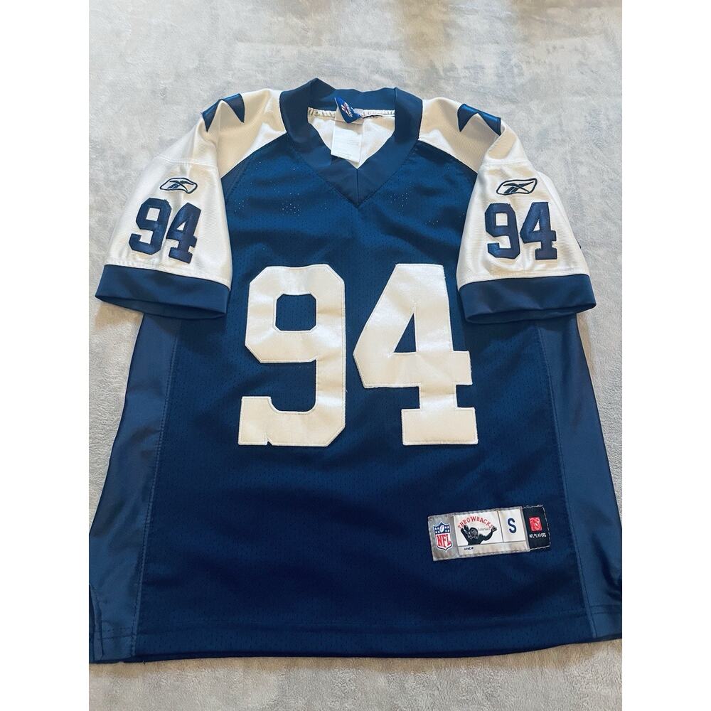 Sewn Reebok Throwbacks DeMarcus Ware Dallas Cowboys Jersey Sz Youth Small NWOT